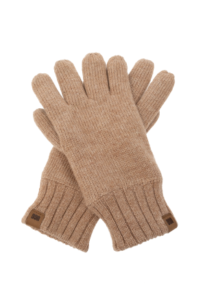 Gloves with logo patch od UGG