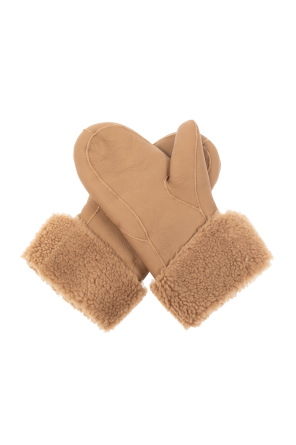 Yves Salomon asfalto Leather gloves