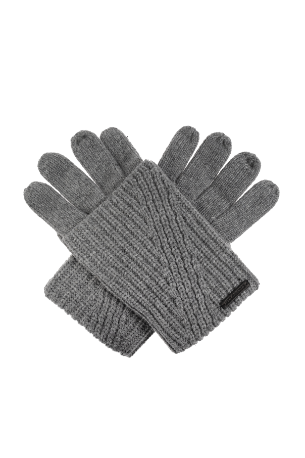 AllSaints Gloves with logo patch