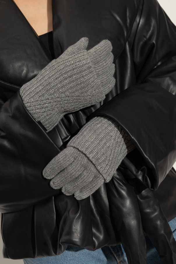 AllSaints Gloves with logo patch