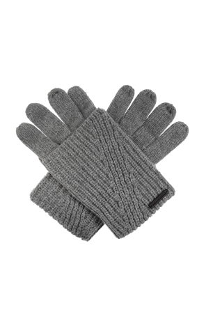 Gloves with logo patch od AllSaints