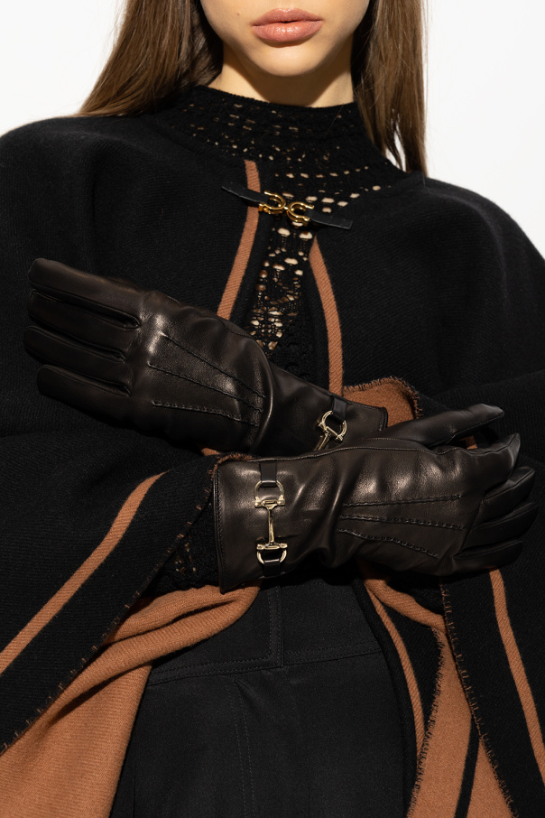 FERRAGAMO Leather gloves
