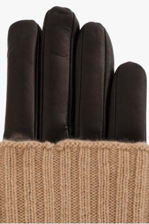 FERRAGAMO Skórzane rękawiczki