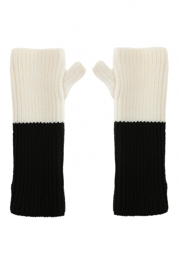 woven fingerless gloves