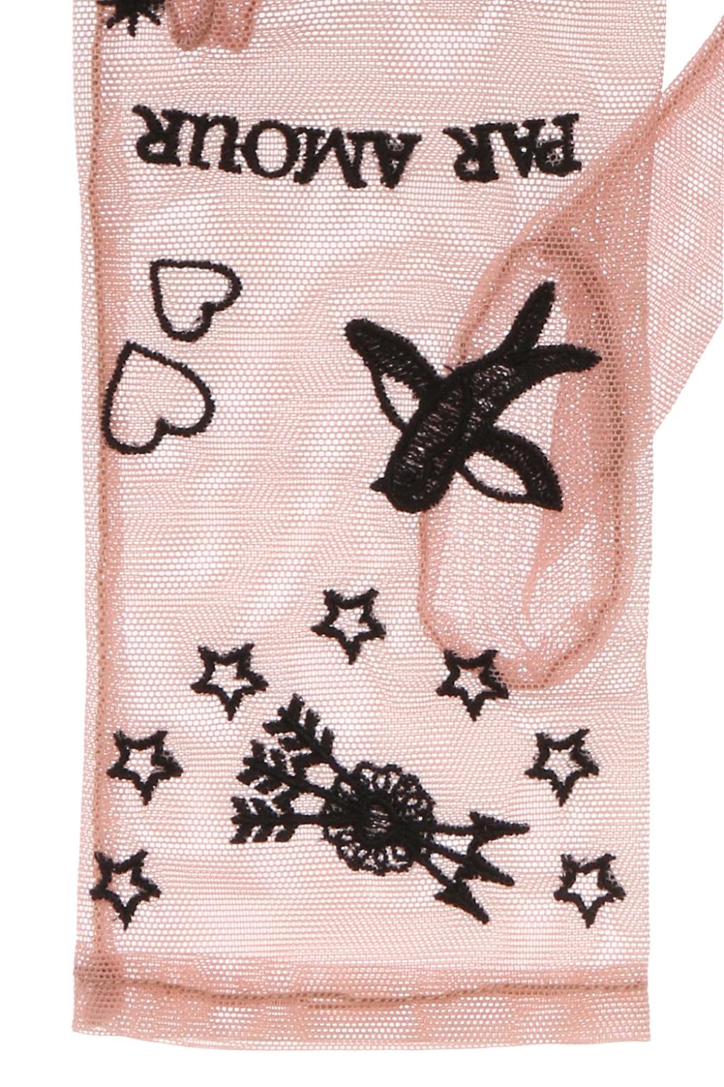 Light Pink Sheer Gloves