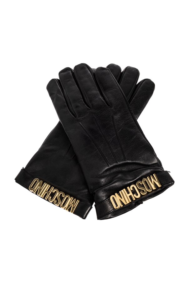 Leather gloves od Moschino