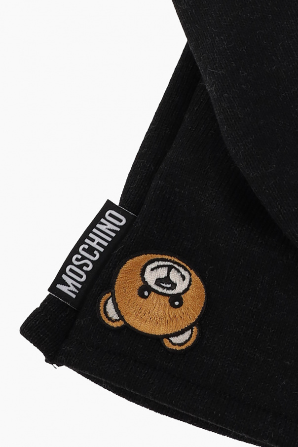 Moschino Gloves with teddy bear motif
