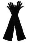 Gucci BLACK Gloves with logo