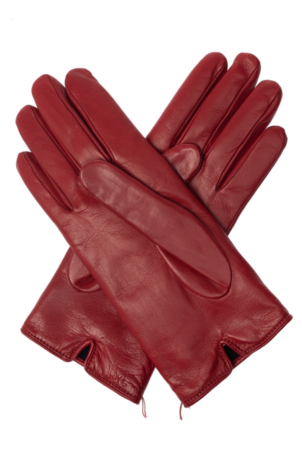 Gucci Blau Leather gloves