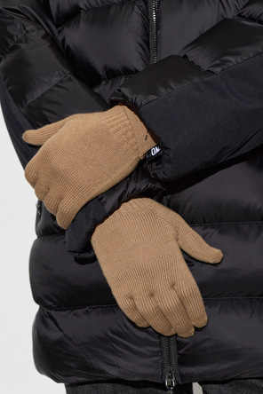 Moschino Wool gloves with logo
