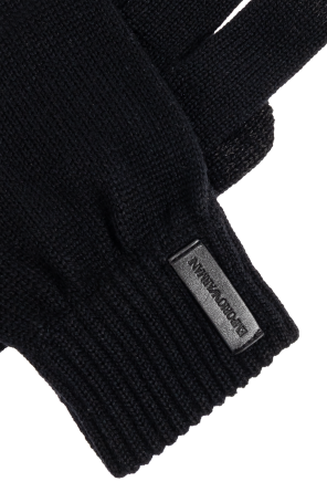 Emporio Armani Wełniane rękawiczki