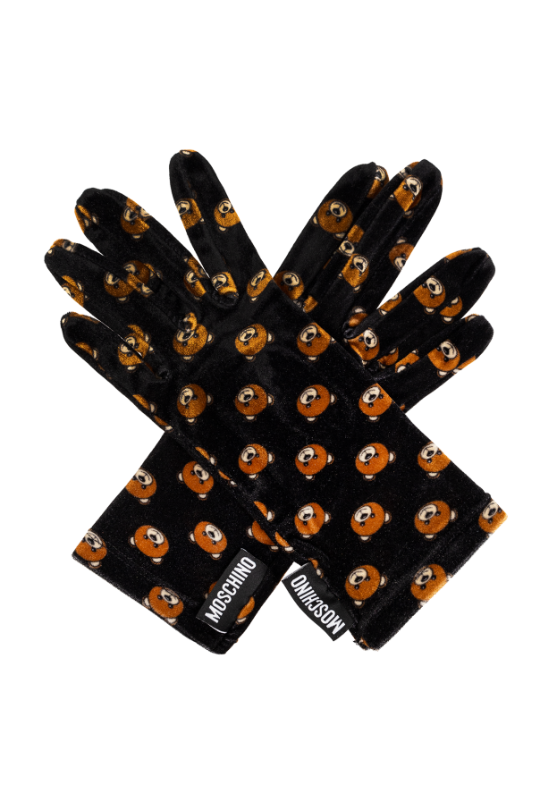 Moschino Patterned gloves