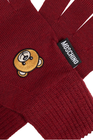 Moschino Wełniane rękawiczki