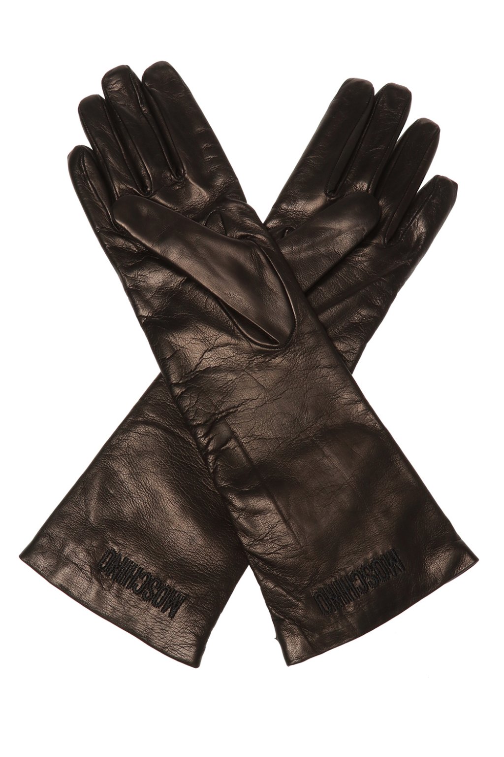 Moschino Leather gloves with metalware | Women's Accessories | Vitkac