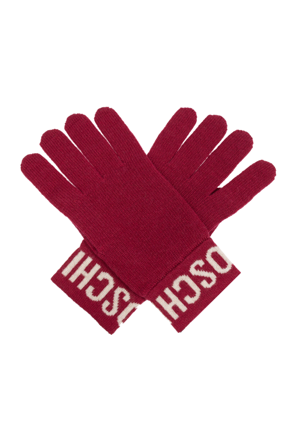 Moschino Gloves with logo