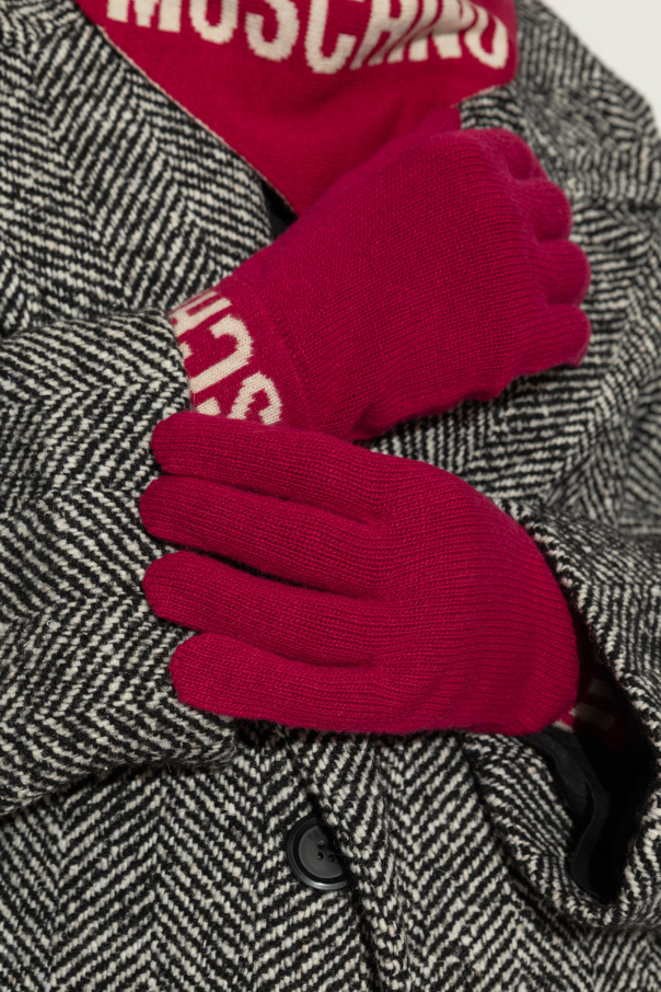 Moschino Gloves with logo