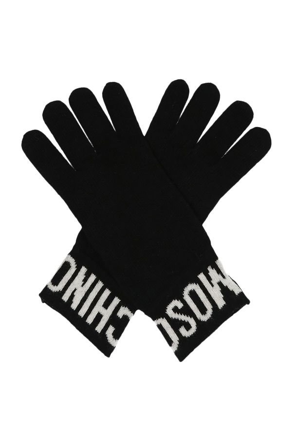 Logo gloves od Moschino