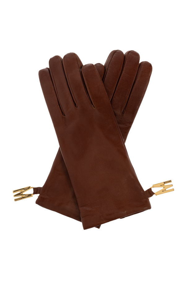 Leather gloves od Moschino