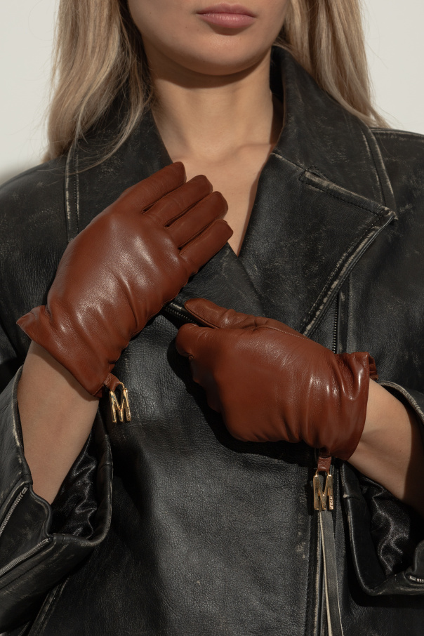 Moschino Guantes de cuero