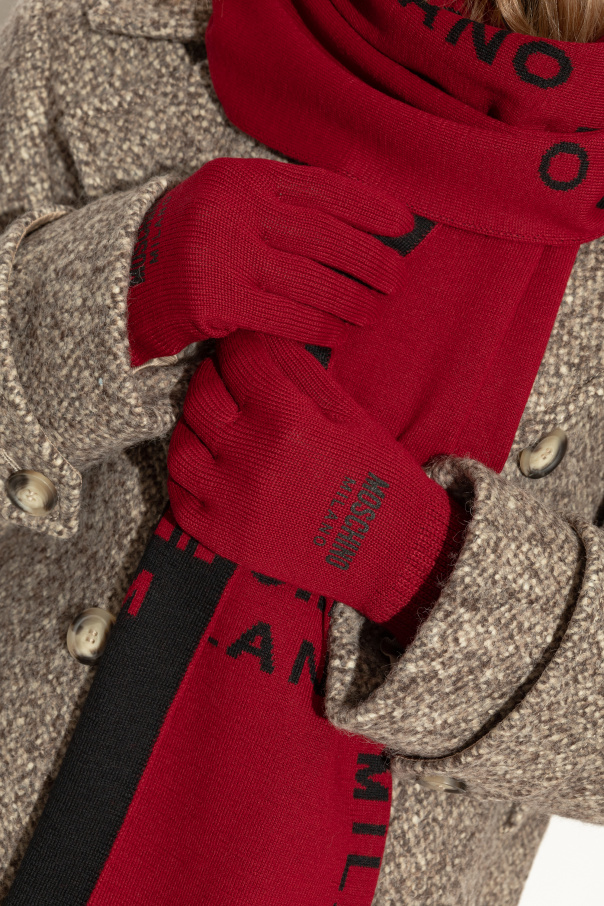 Moschino Gloves with logo