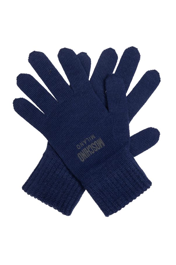 Moschino Gloves with logo