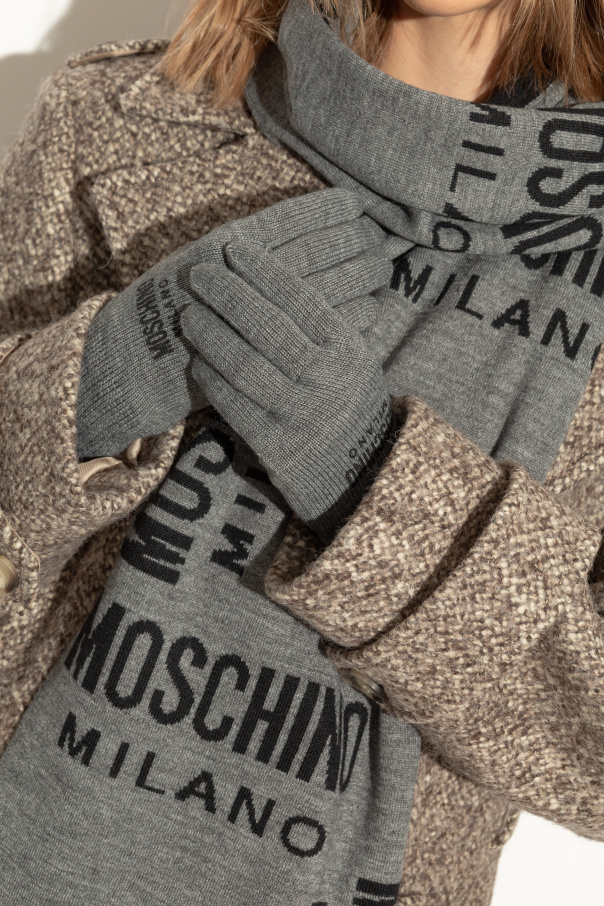 Moschino Gloves with logo