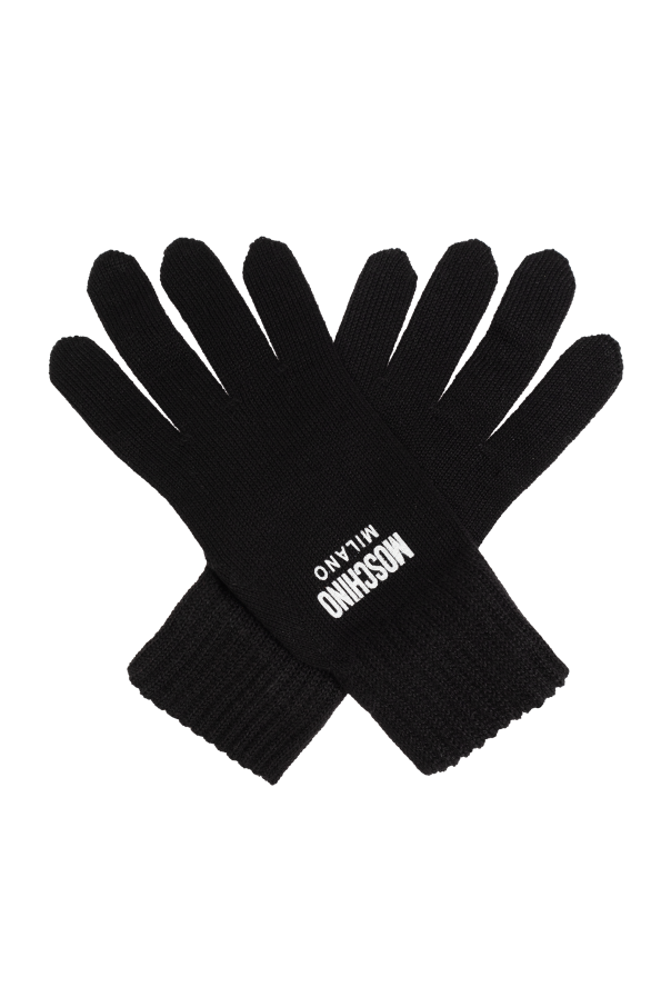 Moschino Gloves with logo