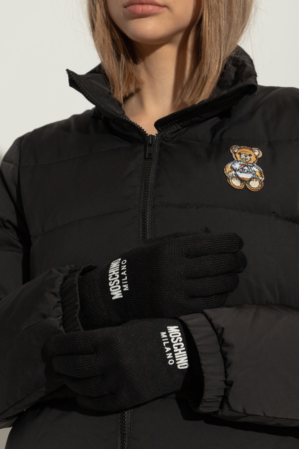 Moschino Gloves with logo