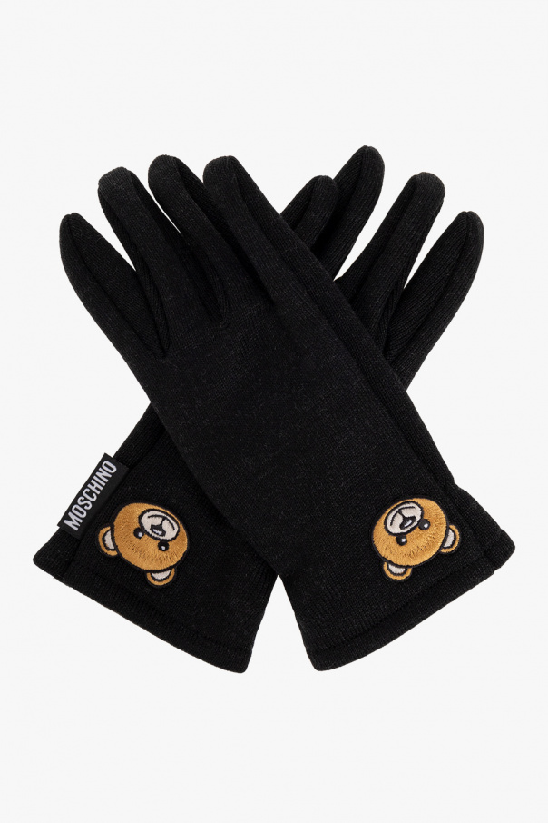 Moschino Gloves with teddy bear