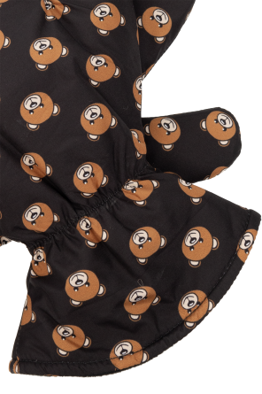 Moschino Gloves with teddy bear motif