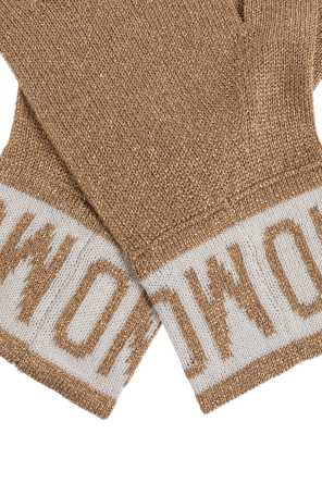Moschino Guantes con hilo de lúrex