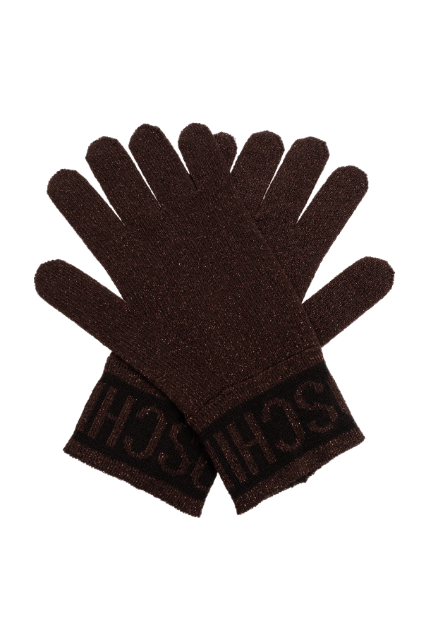 Moschino Gloves with lurex thread