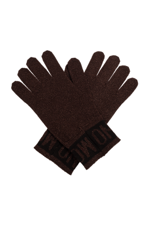 Moschino Gloves with lurex thread