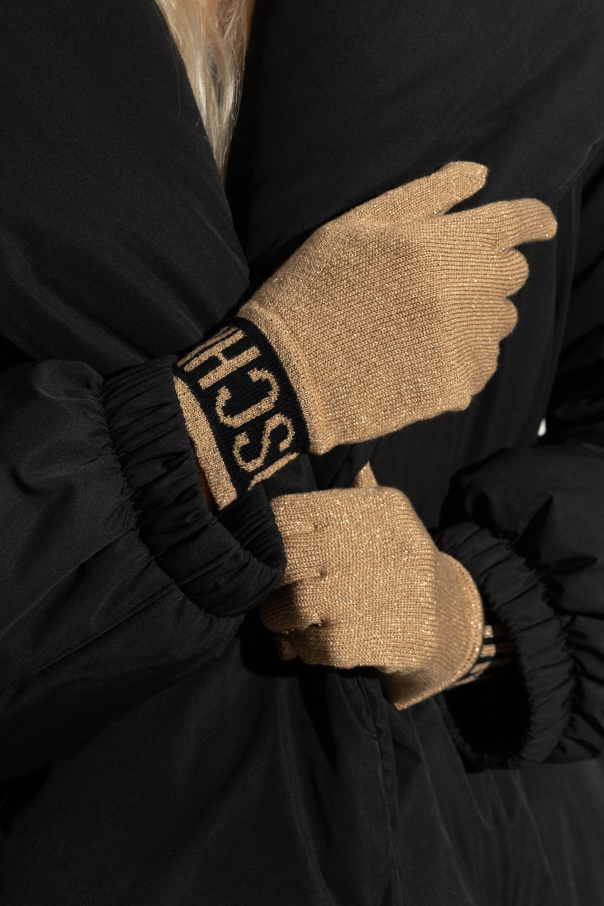 Moschino Handschuhe mit Lurex-Garn