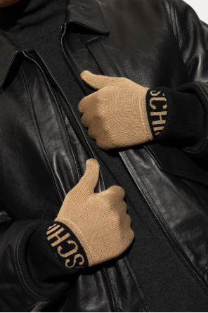 Moschino Handschuhe mit Lurex-Garn