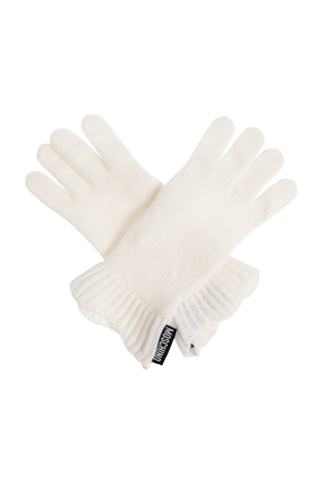 Gloves with logo patch