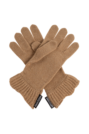 Moschino Gloves with logo patch