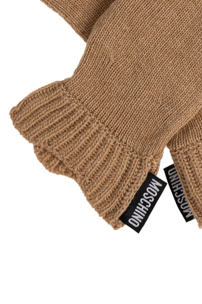 Moschino Gloves with logo patch
