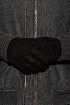 Moschino Gloves with logo patch