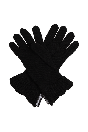 Moschino Gloves with logo patch