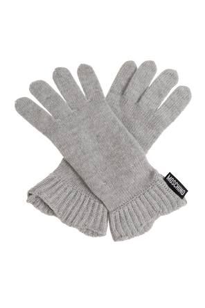 Gloves with logo patch