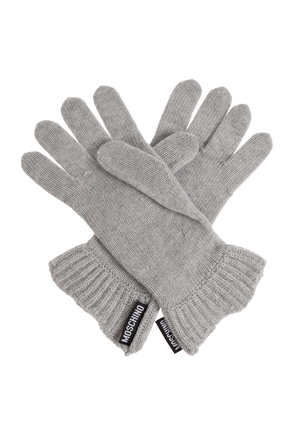 Moschino Gloves with a logo patch
