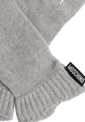 Moschino Gloves with a logo patch