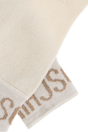 Moschino Luvas com logótipo