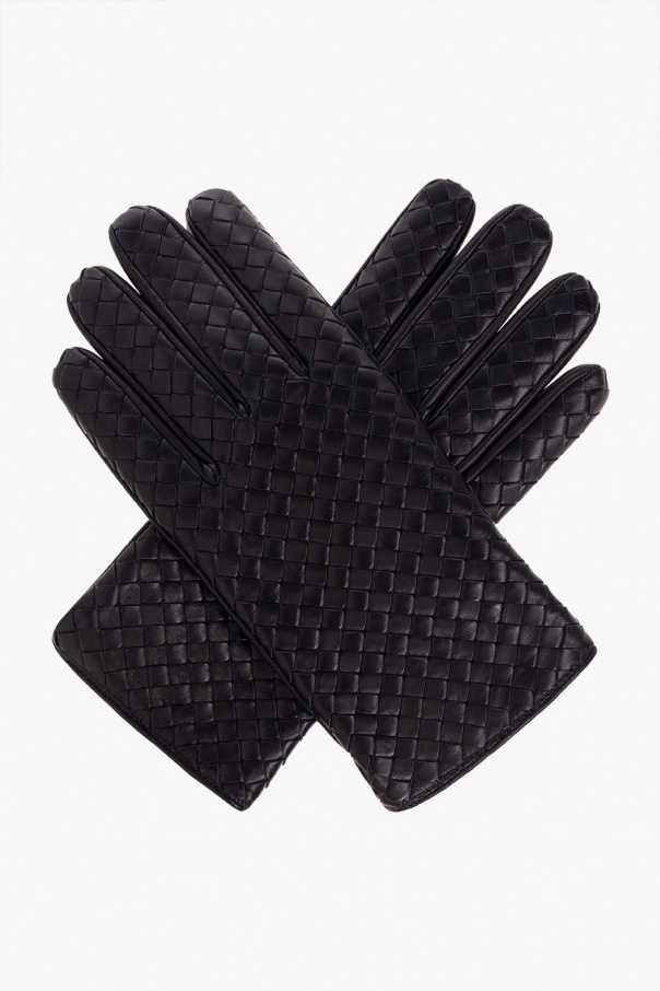bottega Knot Veneta Leather gloves