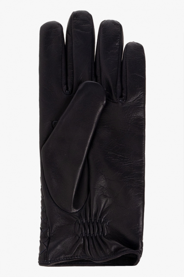 bottega heeled Veneta Leather gloves