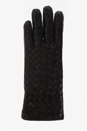 bottega lapels Veneta Leather gloves