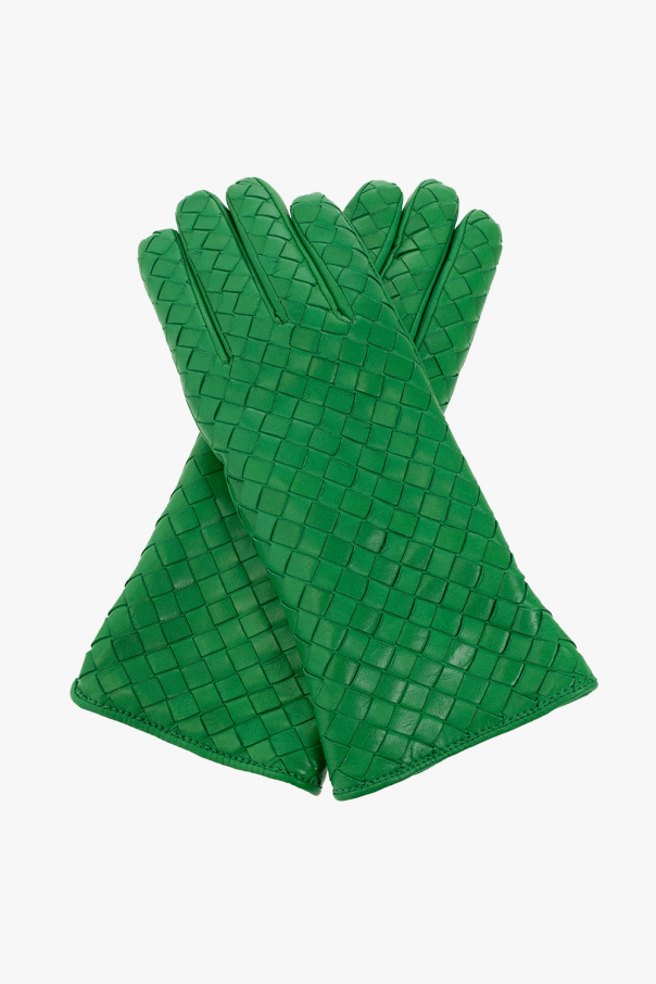 bottega padded Veneta Leather gloves