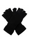 Emporio armani und ‘Sustainable’ collection ribbed gloves