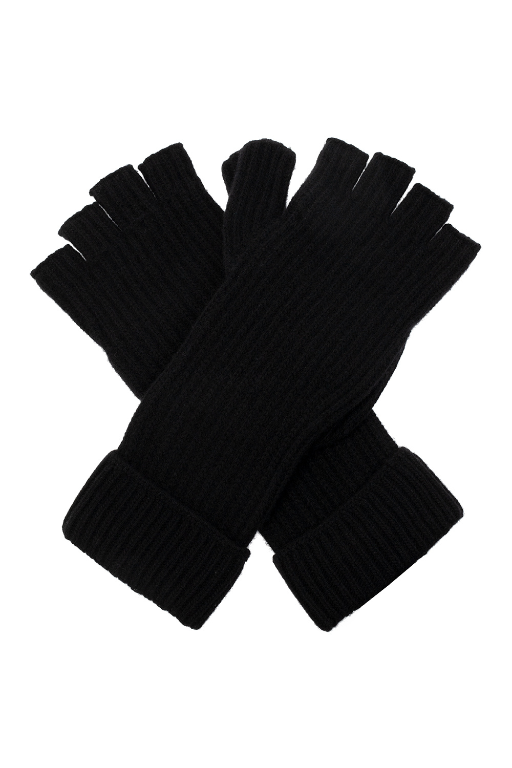 Emporio Armani ‘Sustainable’ collection ribbed gloves